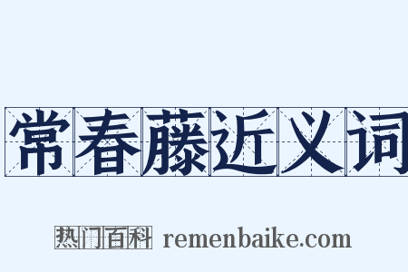 常春藤近义词是什么意思的图片